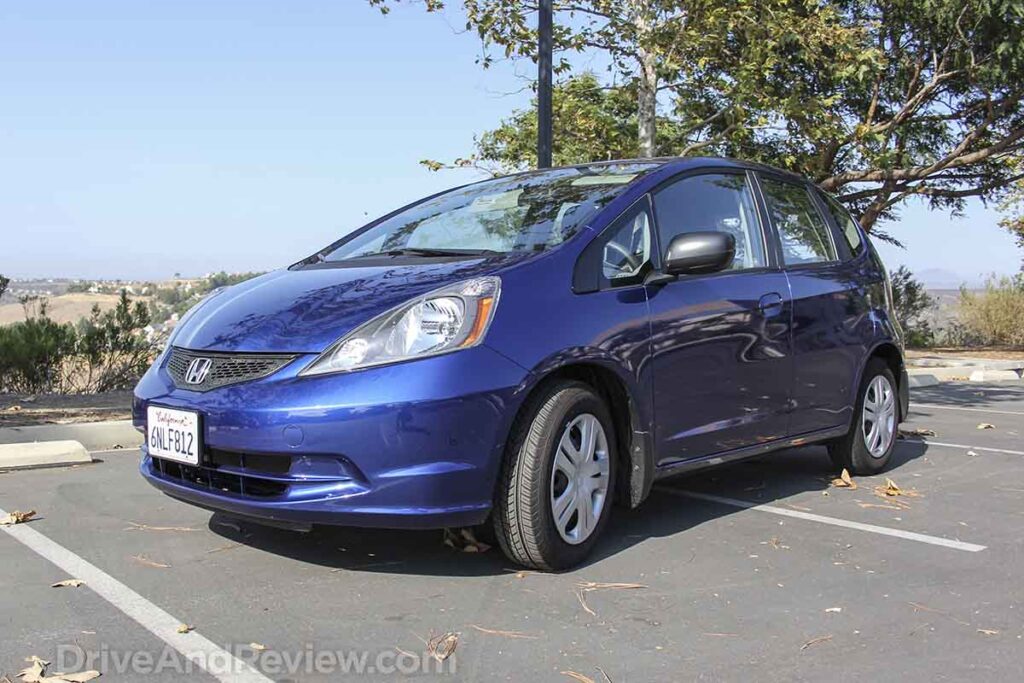 Blue 2010 Honda fit