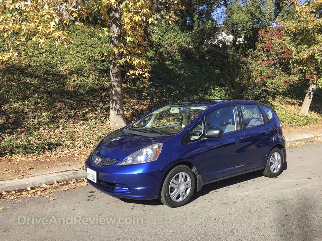 Blue 2010 Honda fit base model