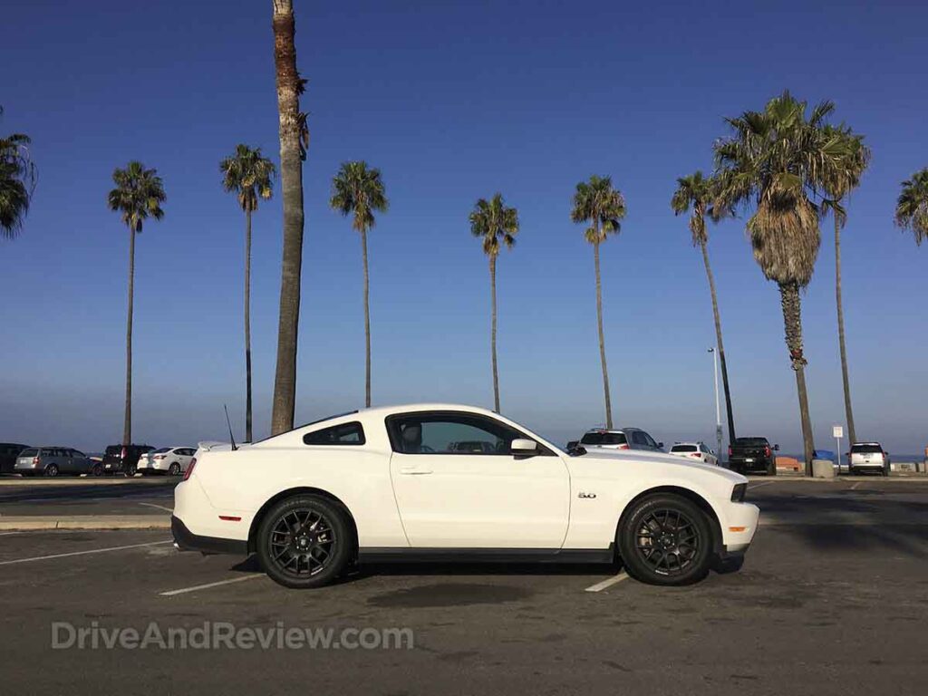 2012 Ford mustang GT parked at la Jolla Shores Beach San Diego California