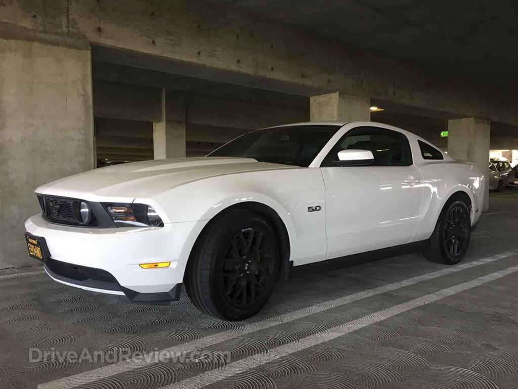 2012 Ford mustang GT in parking garage