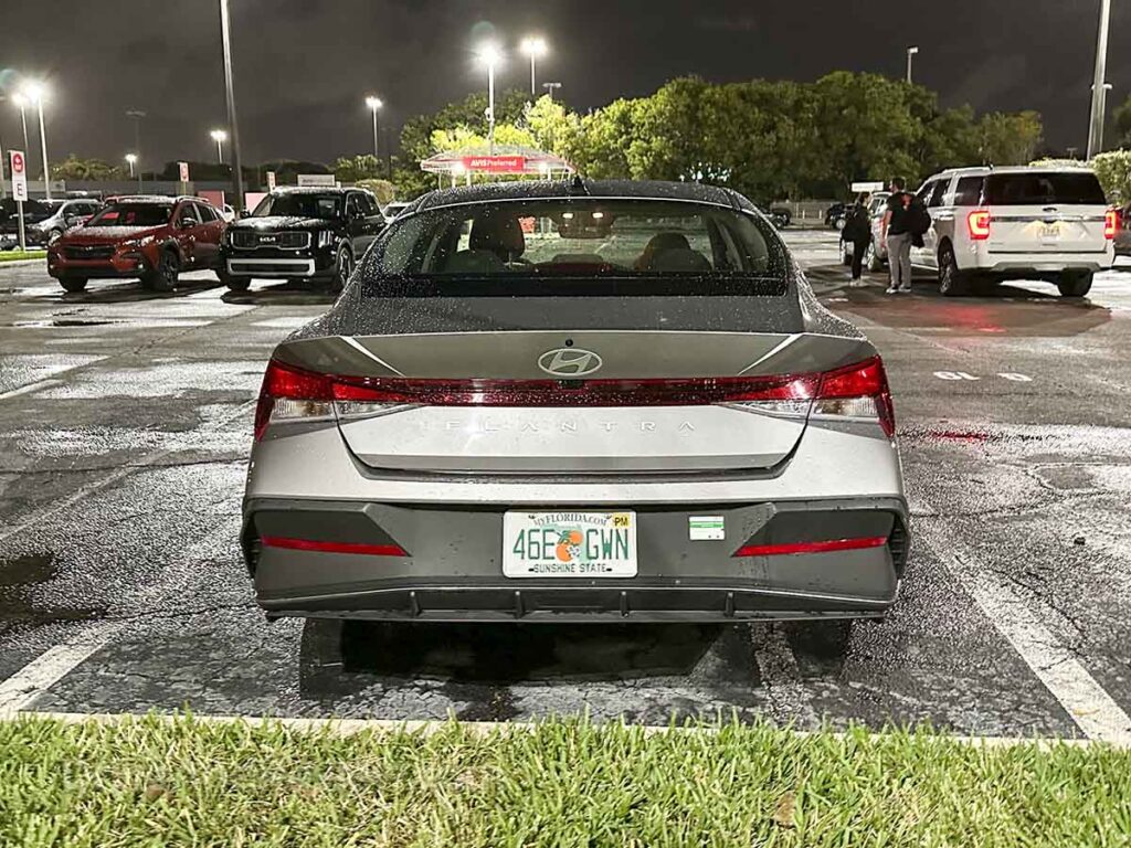 2024 Hyundai Elantra rear view