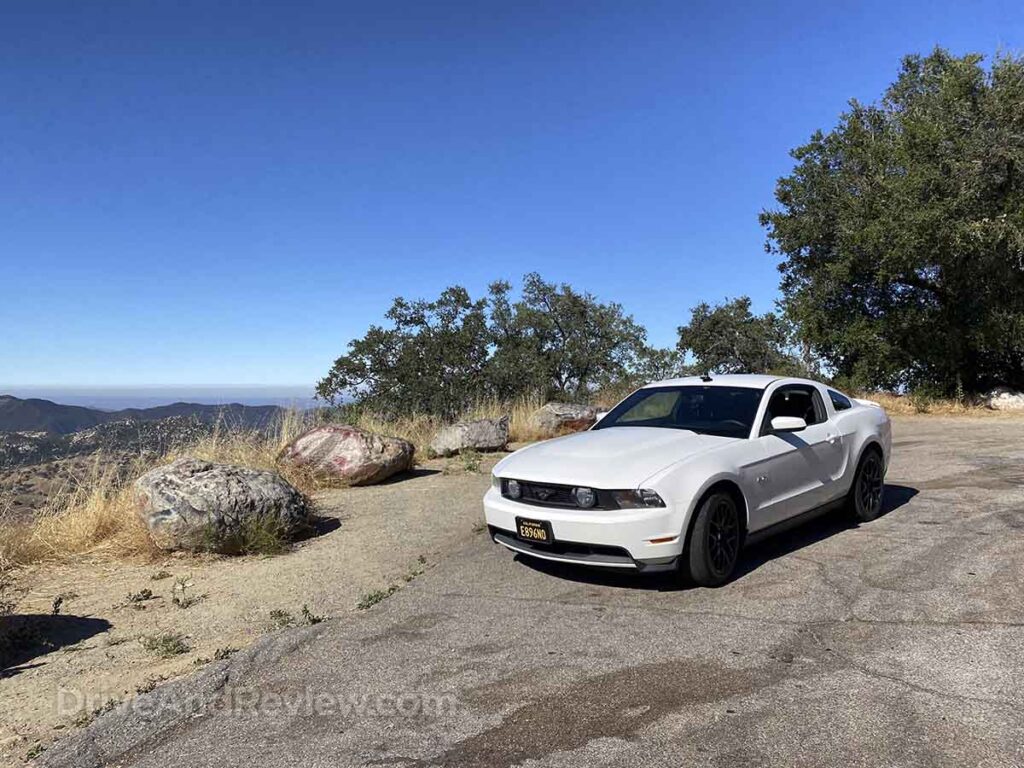 My 2012 Ford mustang GT at the top of Palomar Mountain